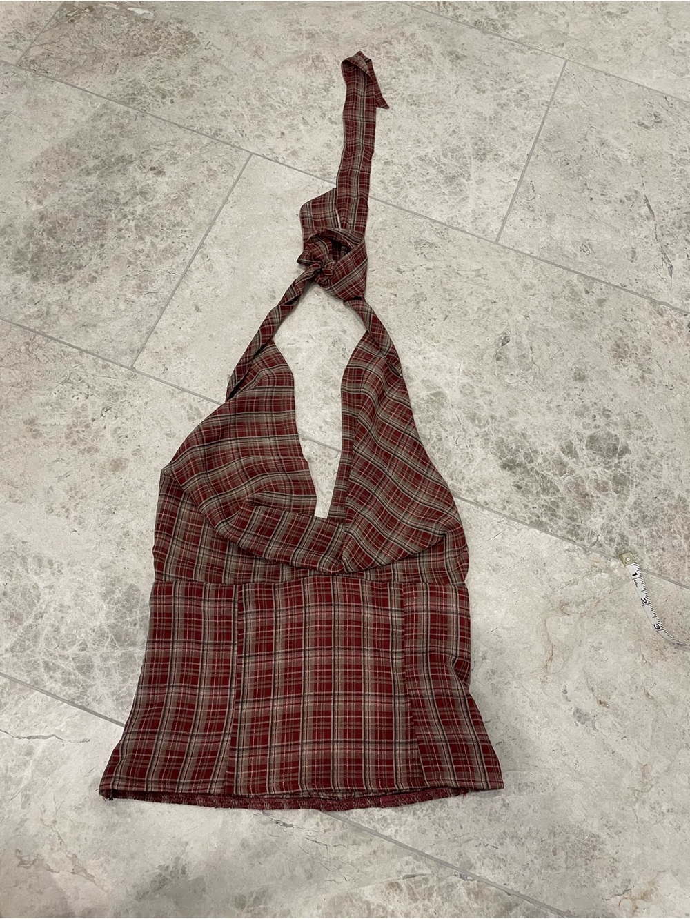 Princess Polly plaid halter